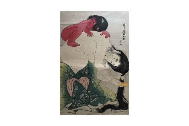 喜多川 歌麿の復刻版画を買取させて頂きました。